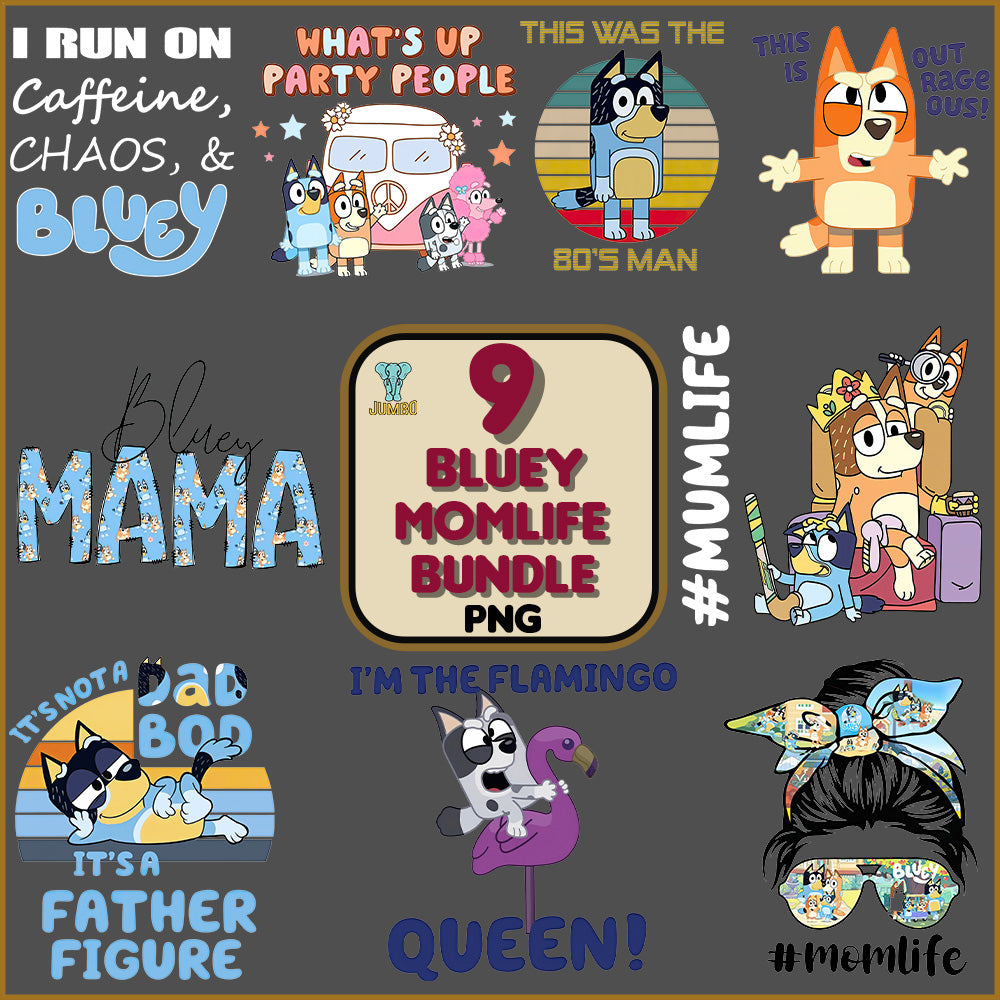 BlueyMomlifePngBundle