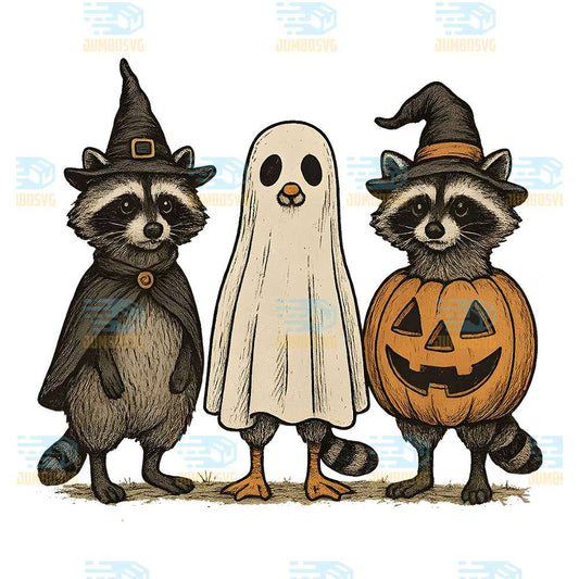 Boo-Ghost-Raccoon-Halloween-Png