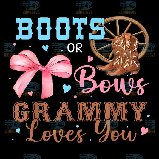 Boots-Or-Bows-Gender-Reveal-Decorations-Grammy-Loves-You-Png