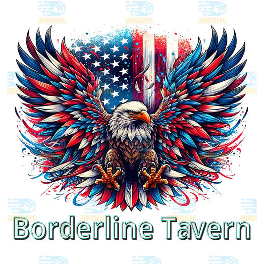 Borderline-Tavern-Eagle-American-Flag-4th-of-July-Png