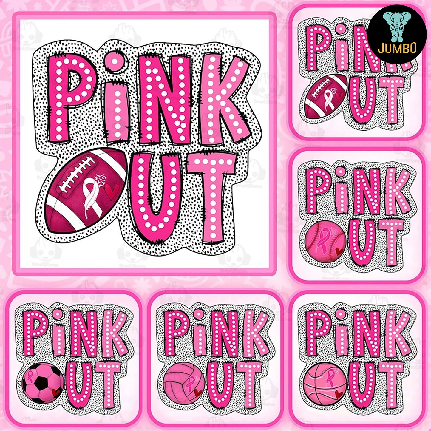 BreastCancerSportPinkOutPngBundle_1