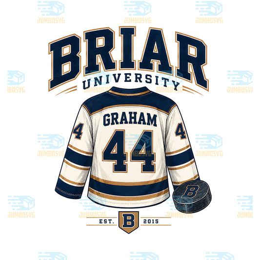 Briar-University-Hockey-Jersey-Graham-44-Png