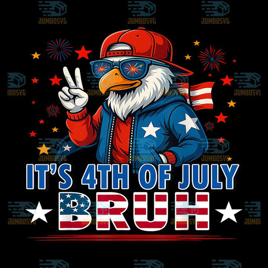 Bruh-4th-Of-July-Bald-Eagle-Png