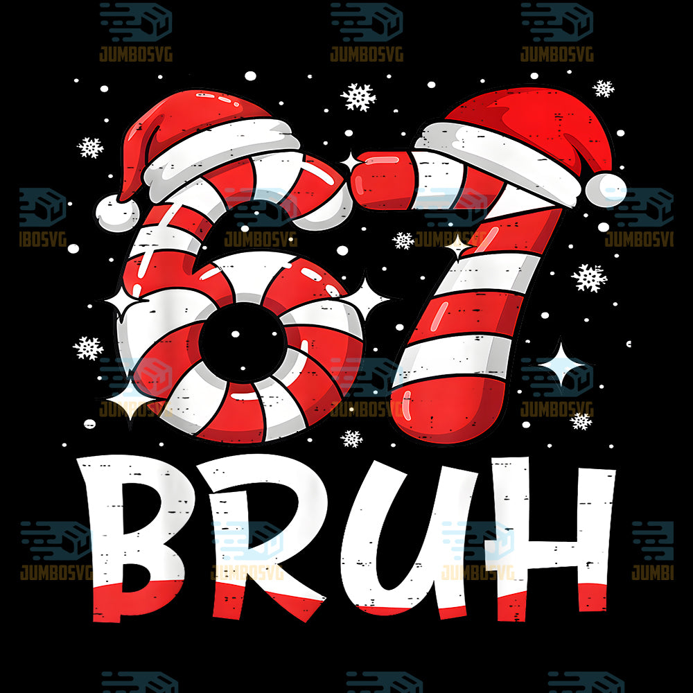 Bruh-67-Six-Seven-67-Meme-Christmas-Candy-Cane-Png