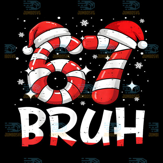 Bruh-67-Six-Seven-67-Meme-Christmas-Candy-Cane-Png