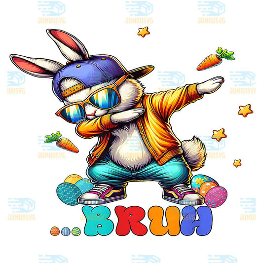 Bruh-Dab-Bunny-Easter-Png