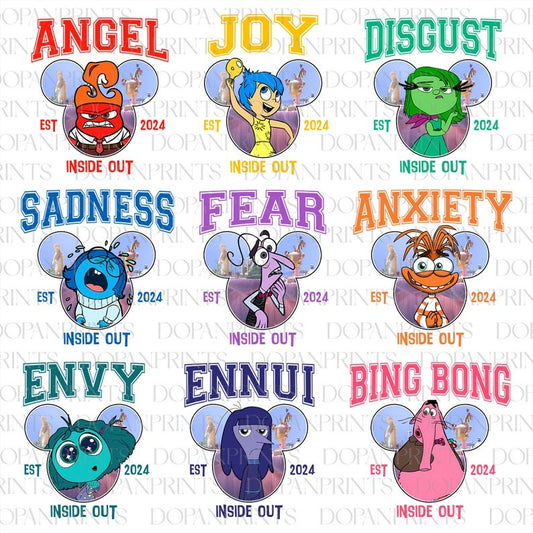 Bundle Cartoon Emotions Friends Design, Mental Health Png, Para BCBA ABA, Speech Therapy Png, Therapist Psychologist, Family Trip 2024 Png