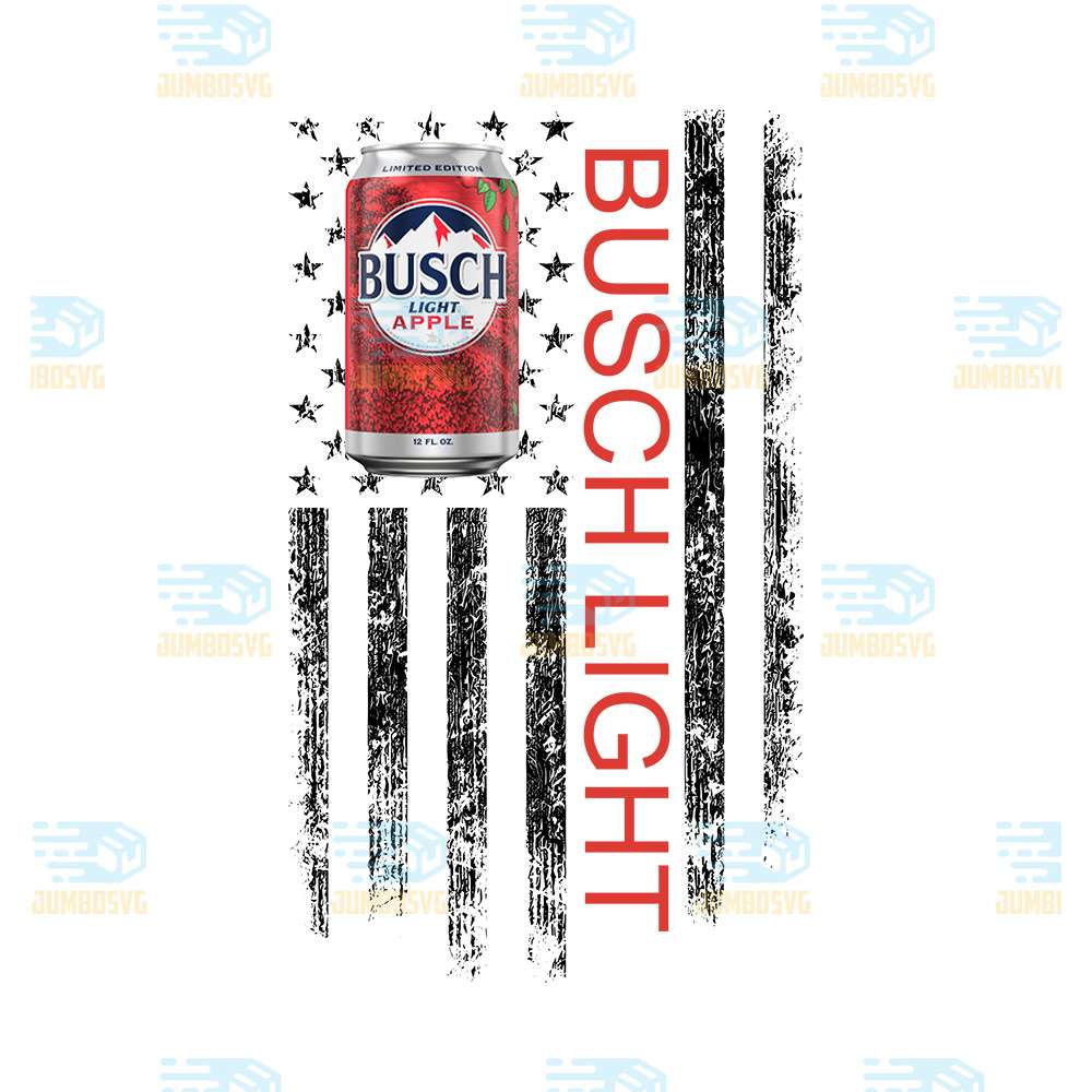 Busch-Light-Apple-American-Flag-Png