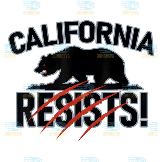 California-Resists-Bear-Protest-Political-Png