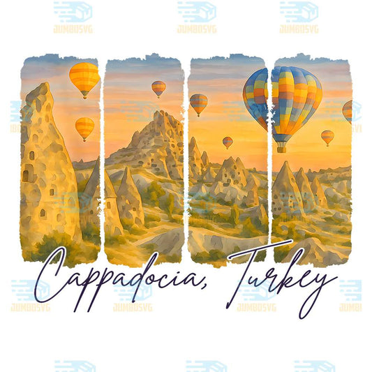 Cappadocia-Turkey-Travel-Brushstroke-Cappadocia-Souvenir-Png