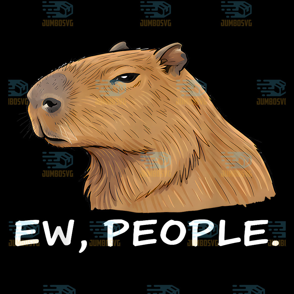 Capybara-Ew-People-Funny-Sarcastic-Humor-Png