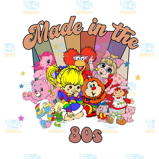 Cartoon-Friends-Nostalgia-Made-In-80s-Png