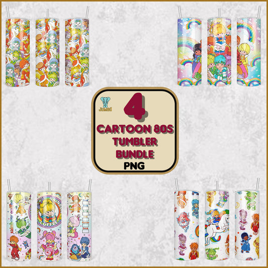 Cartoon80sTumblerPngBundle