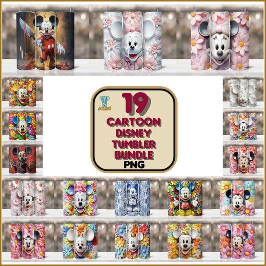 CartoonDisneyTumblerPngBundle