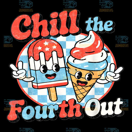 Chill-The-Fourth-Out-Popsicle-4th-Of-July-Png