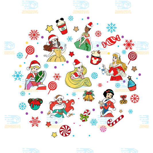 Christmas-Princess-Disney-Svg