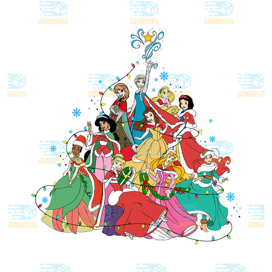 Christmas-Princess-Tree-Svg