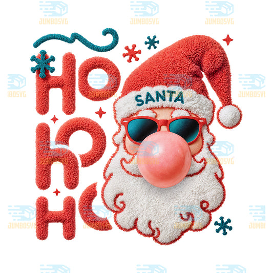 Christmas-Yarn-Crochet-Ho-Ho-Ho-Santa-Png