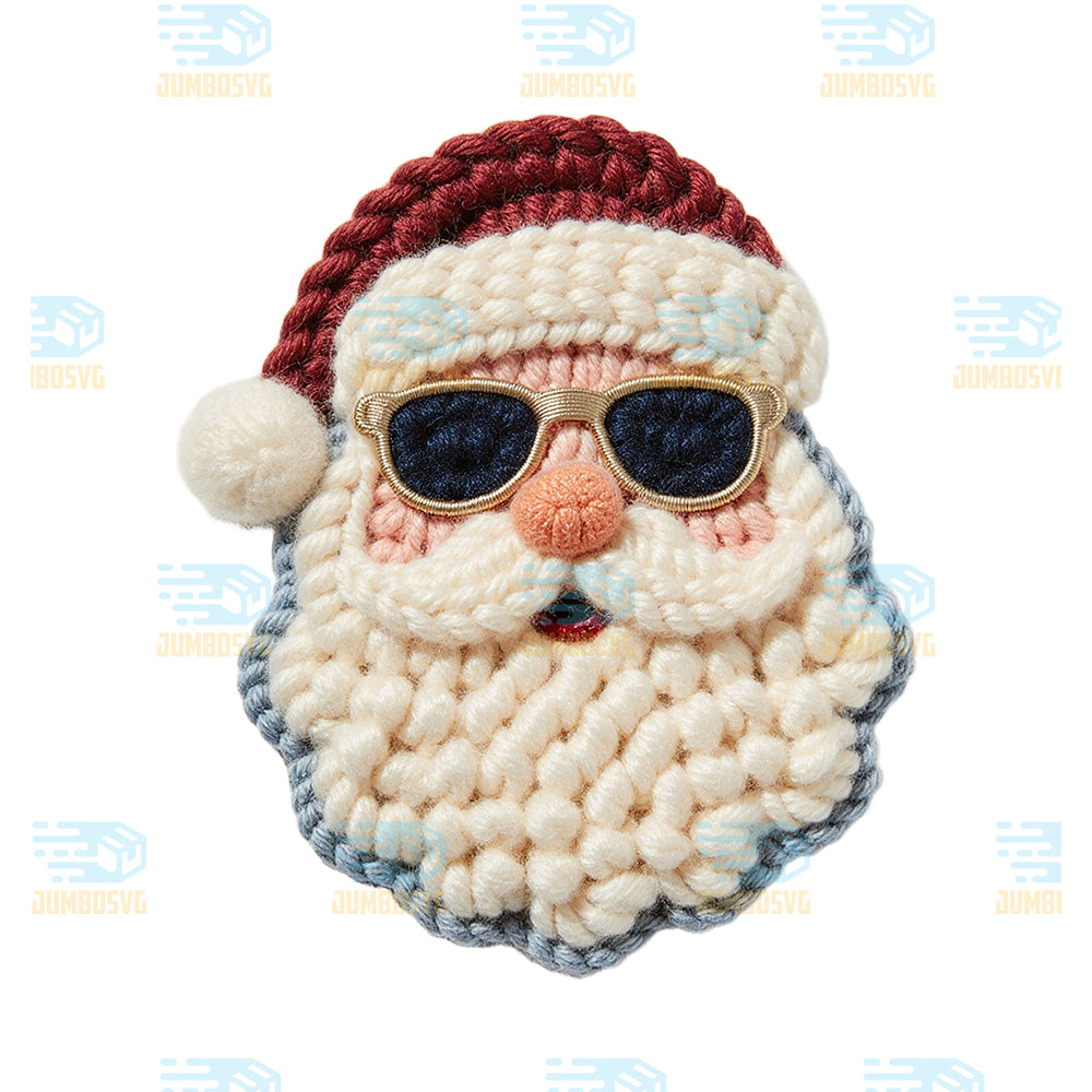 Christmas-Yarn-Crochet-Santa-Png