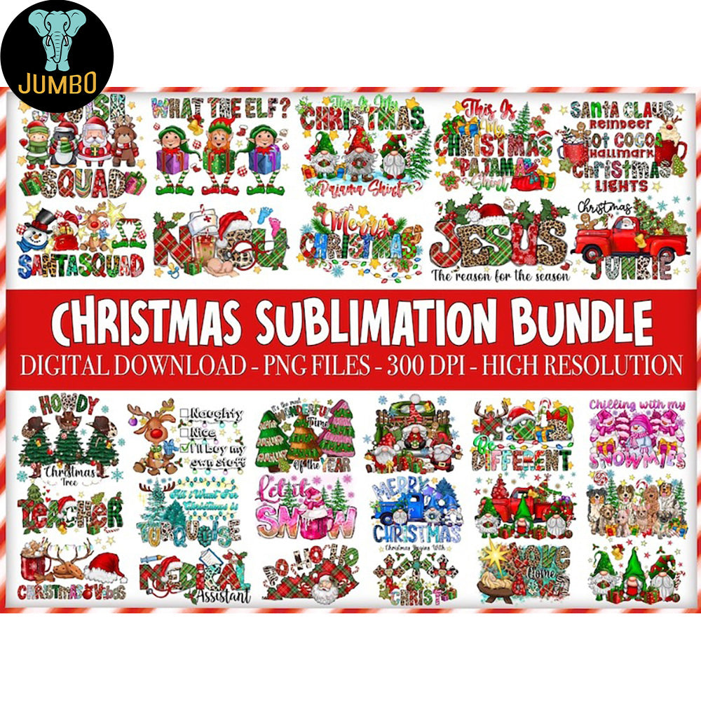 Christmas Sublimation Bundle Png - Jumbosvg