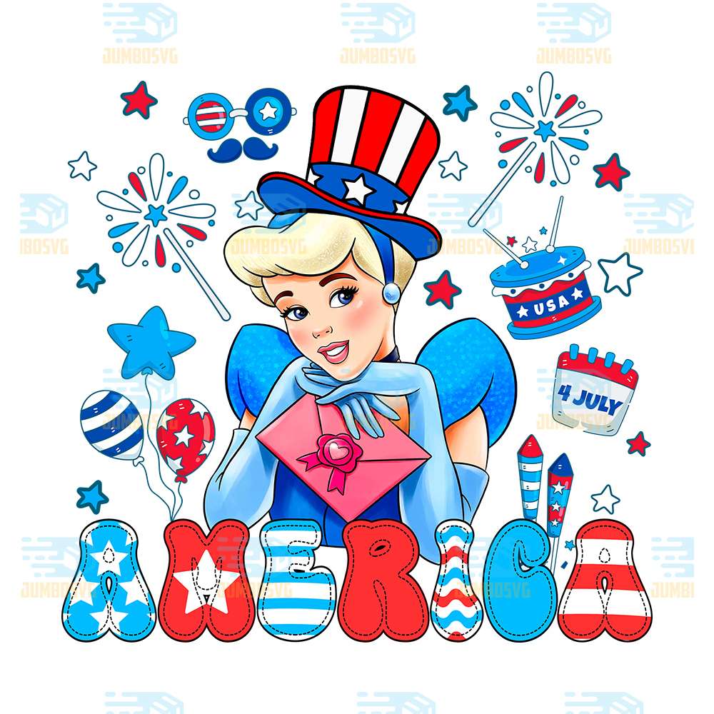 Cinderella-America-4th-Of-July-Png