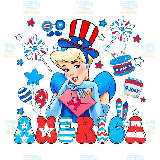 Cinderella-America-4th-Of-July-Png