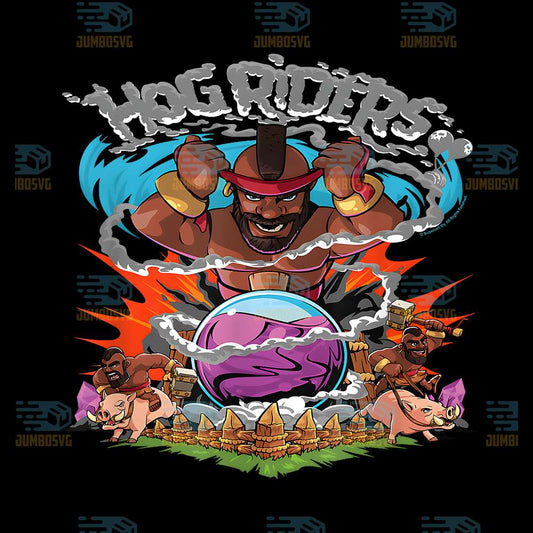 Clash-Of-Clans-Hog-Riders-Charging-Into-Battle-Png