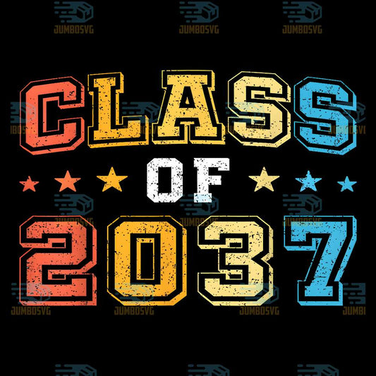 Class-Of-2037-Retro-First-Day-Of-First-Grade-1st-Grade-Png