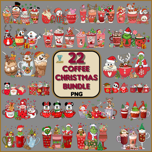 CoffeeChristmasPngBundle