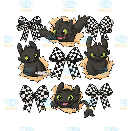 Coquette-Bow-Toothless-Png