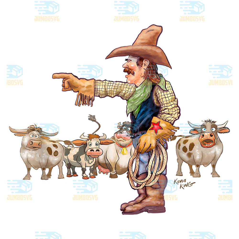 Cowboy-And-Cows-Png