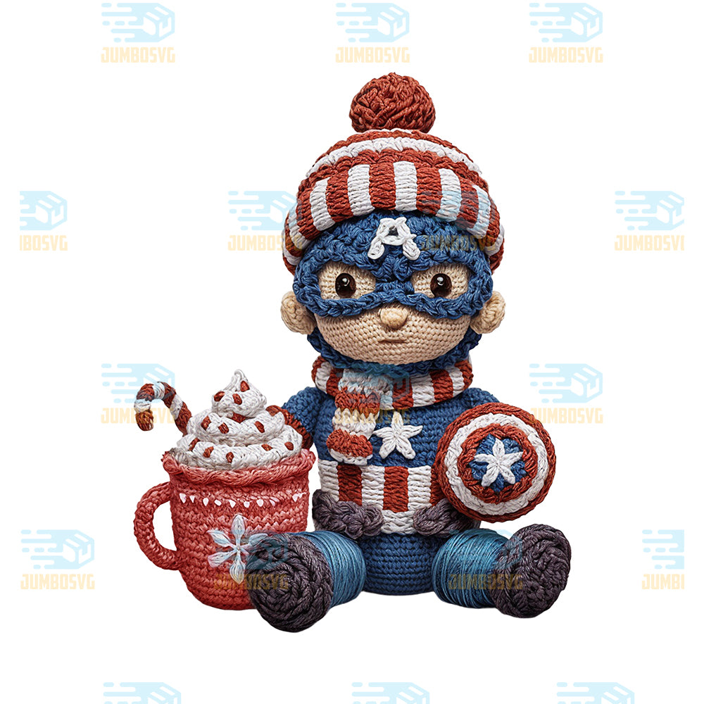 Crochet-Captain-America-Christmas-Png