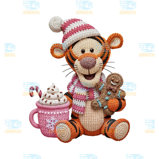 Crochet-Tiger-Christmas-Png