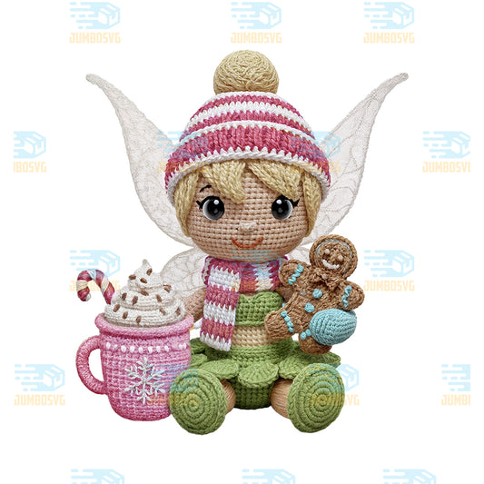 Crochet-Tinker-Bell-Christmas-Png