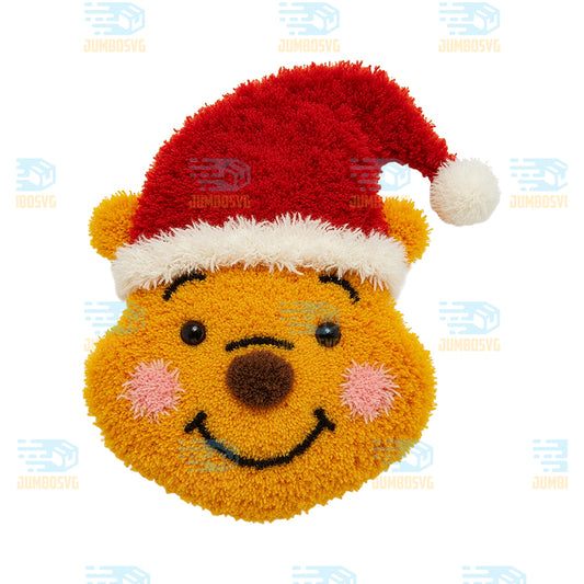 Crochet-Winnie-The-Pooh-Christmas-Png-1