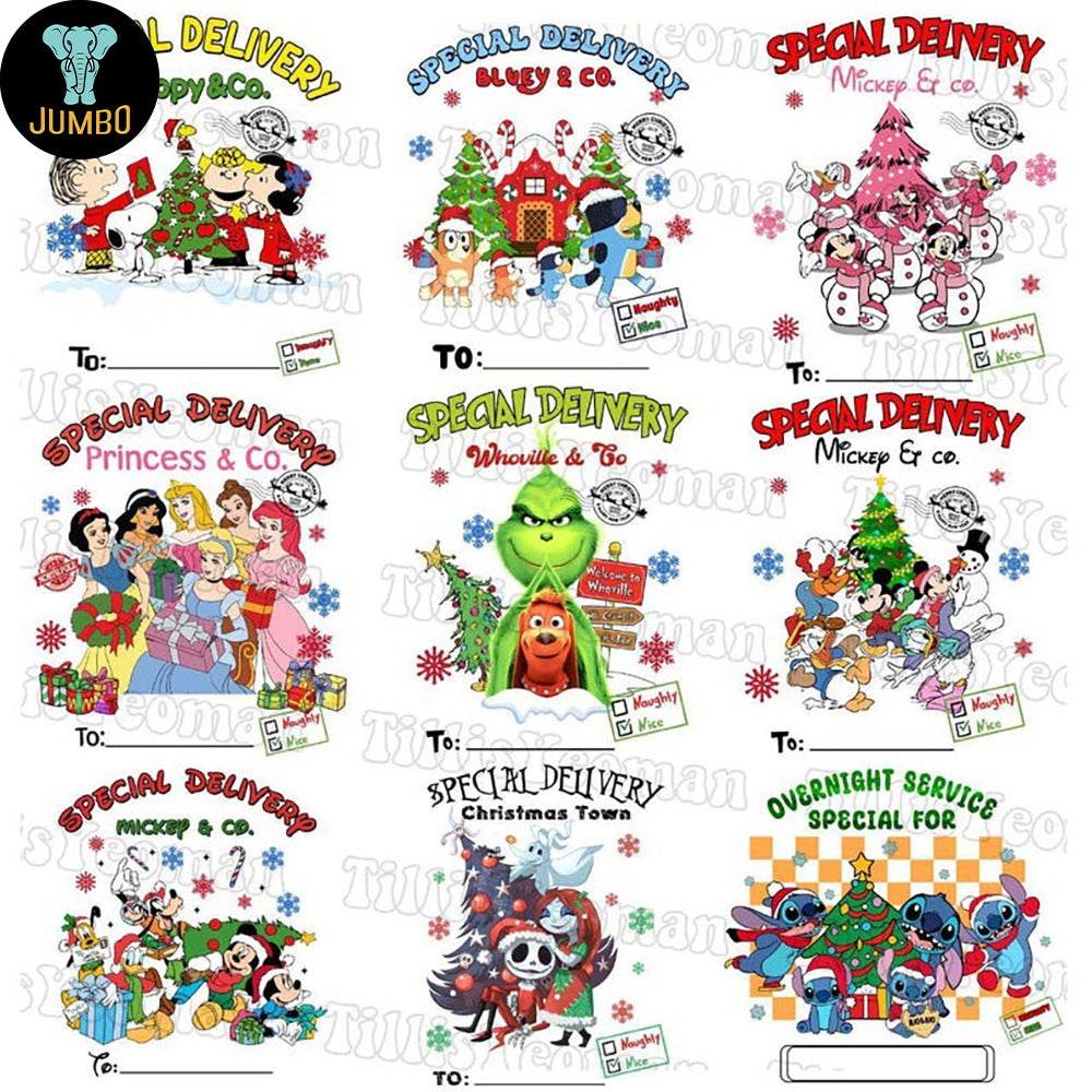 Custom Characters Cartoon Christmas PNG Bundle - Jumbosvg