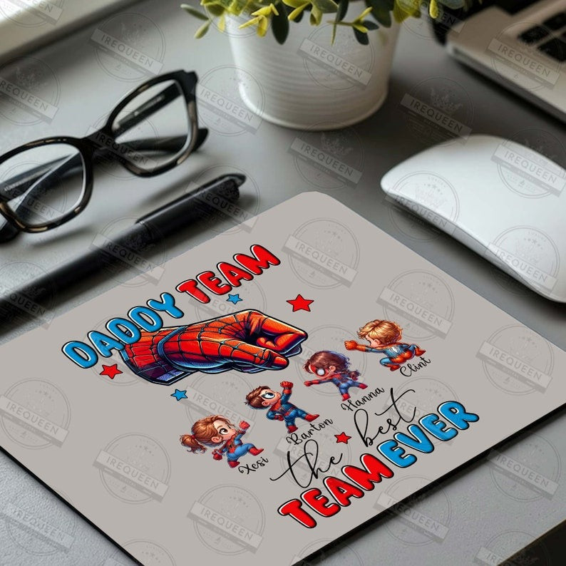 Custom Daddy Team Superhero Png, The Best Team Ever Png, Dad And Baby Fist Bump Set Png, Super Fathers Day, Daddy Holding Hand, Digital File