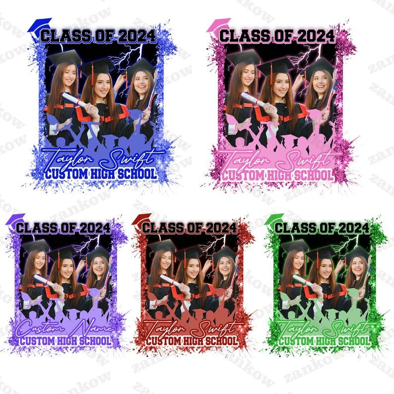 Custom Graduate Image 2024 Png Bundle, Custom Canva Png, Graduation Png Bundle, Proud Senior Png, Canva Template Png, Class of 2024 Png