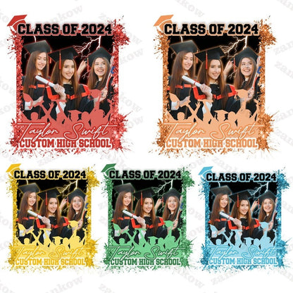 Custom Graduate Image 2024 Png Bundle, Custom Canva Png, Graduation Png Bundle, Proud Senior Png, Canva Template Png, Class of 2024 Png