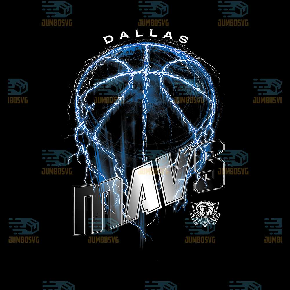 Dallas-Mavericks-NBA-Basketball-Lightning-Bolt-Png