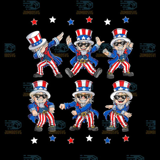 Dancing-Dabbing-Uncle-Sam-4th-Of-July-Png