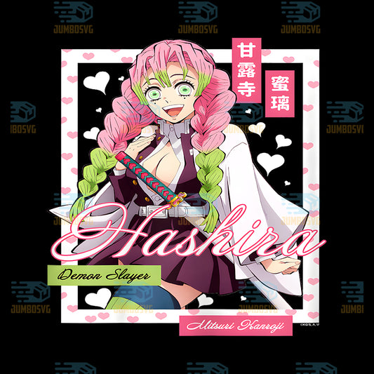 Demon-Slayer-Kimetsu-No-Yaiba-Mitsuri-Kanroji-Pink-Heart-Png