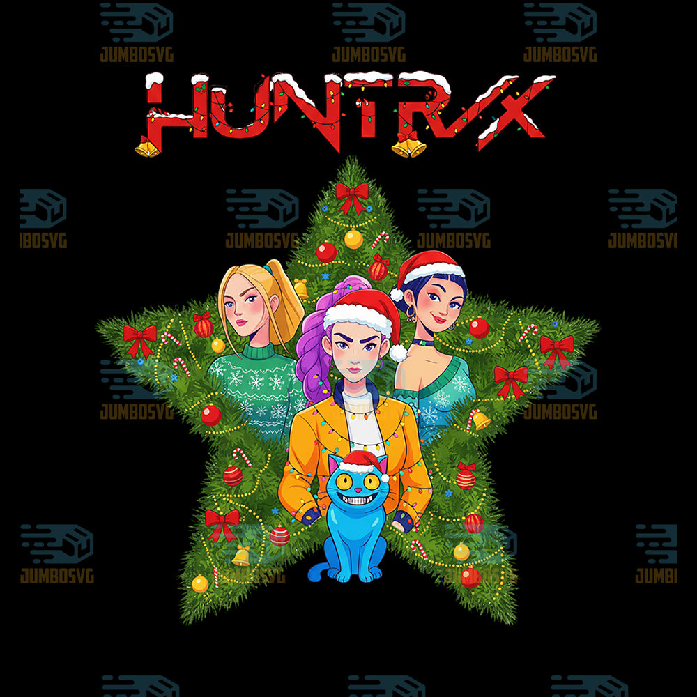Derpy-Tiger-And-Huntrix-Members-On-Christmas-Png