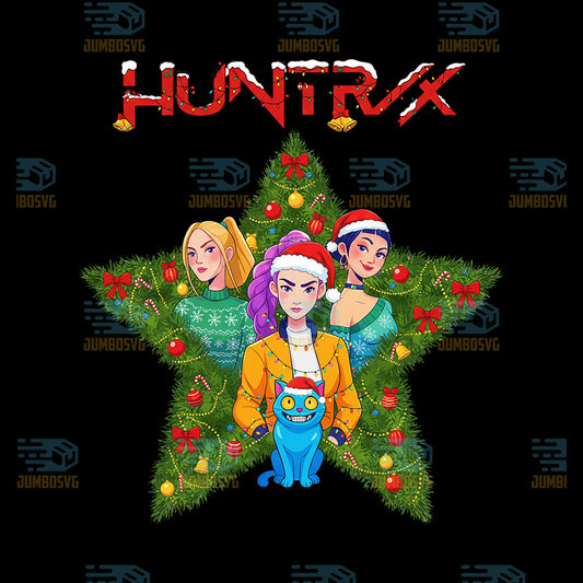 Derpy-Tiger-And-Huntrix-Members-On-Christmas-Png