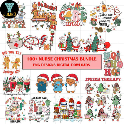 DesignsNurseChristmasBundlePng