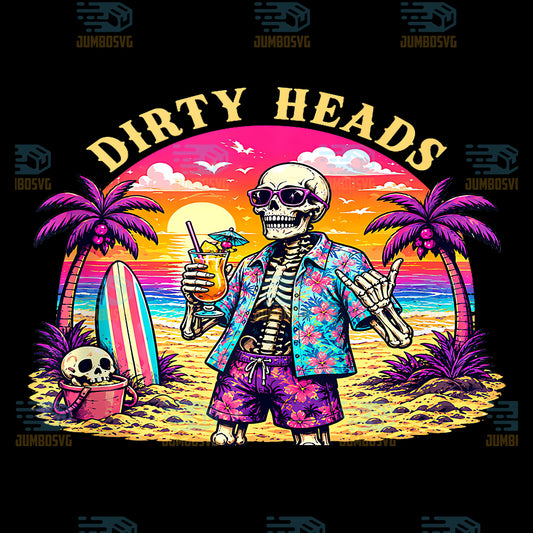 Dirty-Heads-Skeleton-Beach-Summer-Vacation-Summerween-Party-Png
