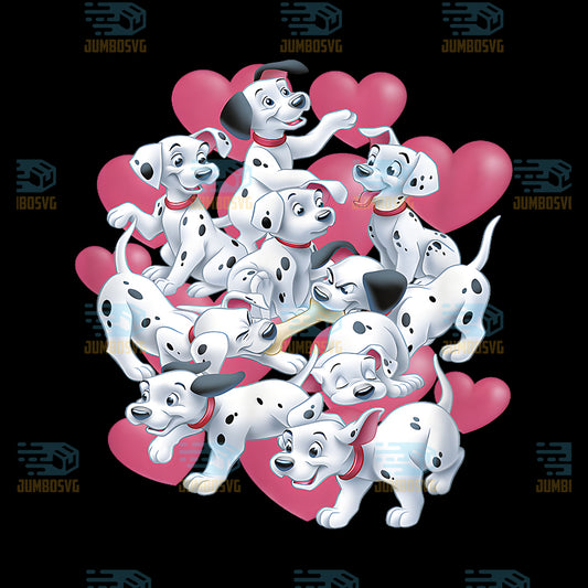 Disney-101-Dalmatians-Valentine-s-Day-Puppies-Hearts-Png