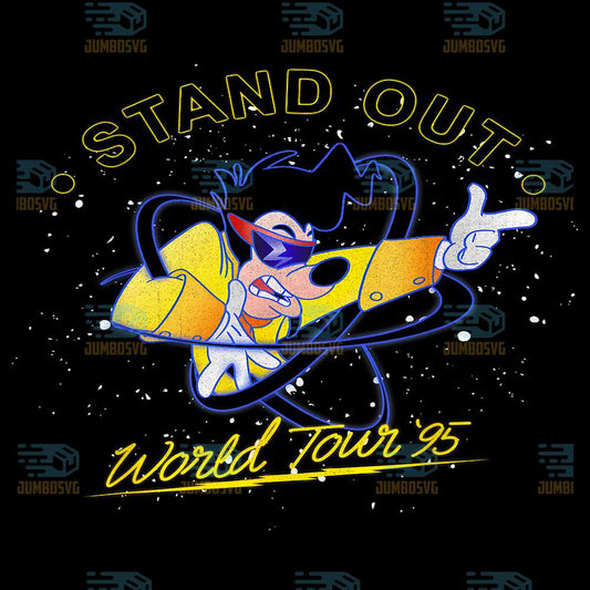 Disney-A-Goofy-Movie-Powerline-Stand-Out-World-Tour-95-Png