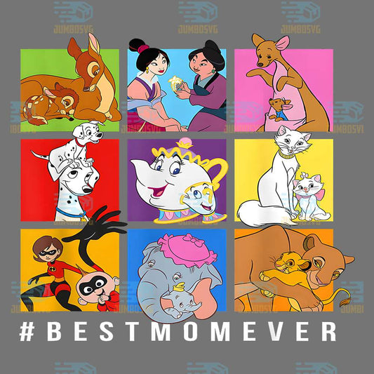 Disney-Characters-Best-Mom-Ever-Png