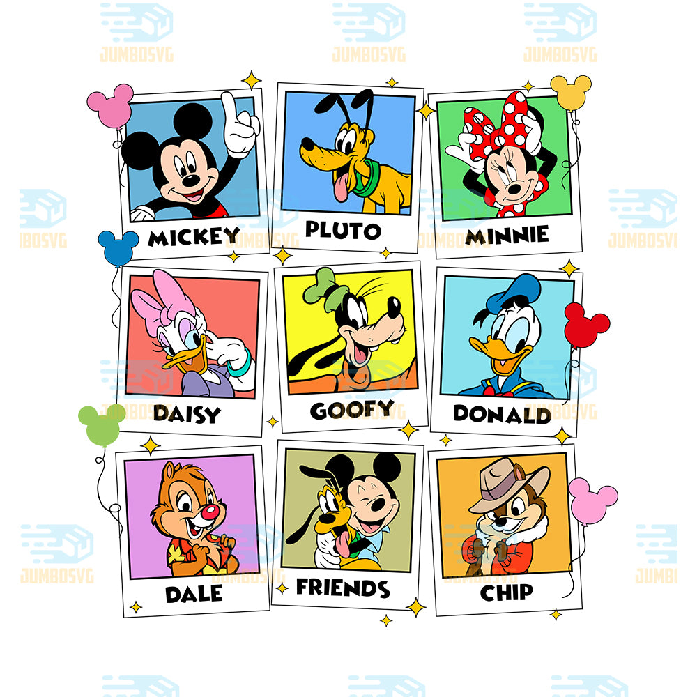 Disney-Friends-Photo-Frame-Png